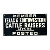 Image 1 : Texas and SW Cattle Raisers Porcelain Sign