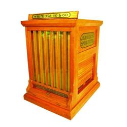 Oak J.P. Coats Spool Cotton Cabinet