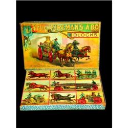 McLoughlin Bros Firemans ABC Blocks