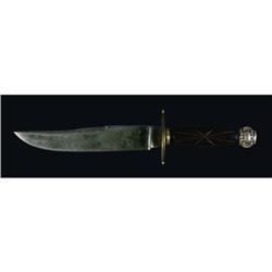 Cherry Wood Handled Bowie Knife