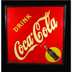 1946 Coca Cola Masonite Hanging Sign