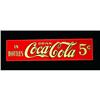 Image 1 : Coca Cola Embossed Tin Sign