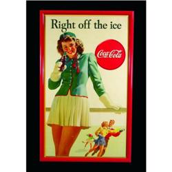 1946 Coca Cola Cardboard Poster