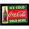 Image 1 : Coca Cola Embossed Tin Sign