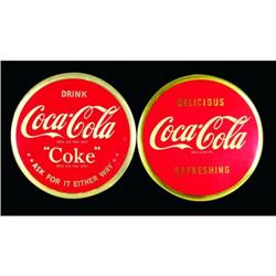 Two Coca Cola Celluloid Buttons
