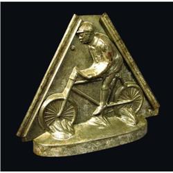 Man on Bicycle Tin Chocolate Mold