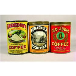 Three Country Store 1 lb. Coffee Tins