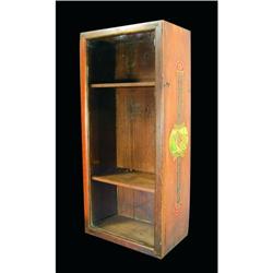 Sauers Flavoring Extract Oak Cabinet