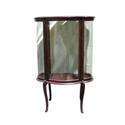 Curved Glass Curio Showcase