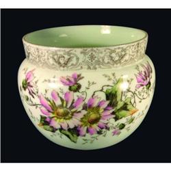 Wavecrest Floral Pot with beaded rim