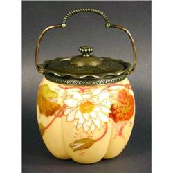 Biscuit Jar with lion shield mark on bottom