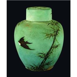 Rookwood Bisque Lidded Ginger Jar, 1884