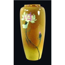 Owens Lotus Vase with Floral Motif