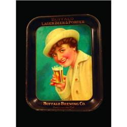 Buffalo Lager Beer, Porter Tin Serving Tray