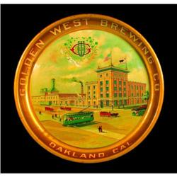 Golden West Brewing Co. Tin Serving Tray