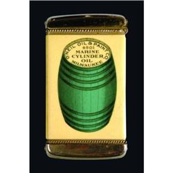 Oneil Oil and Paint Co. Celluloid Match Safe