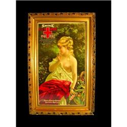 Rare Red Cross Cigarettes Paper Sign