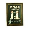 Image 1 : Omar Cigarettes Paper Sign in Original Frame