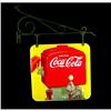 Image 2 : Coca Cola two sided Porcelain sign