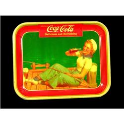 1940 Coca Cola Tin Serving Tray