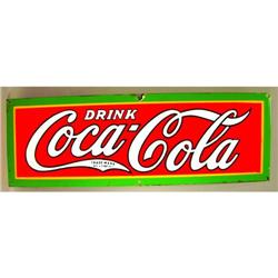 1951 Coca Cola Embossed Porcelain Sign