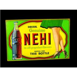Nehi Beverage Cardboard Sign