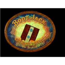 Boot Jack Chewing Tobacco Tin Sign