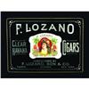 Image 1 : F. Lozano Cigars RV Glass Sign