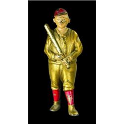 Cast Iron Still Bank, Baseball Player