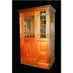 Fancy Oak Paneled Phone Booth
