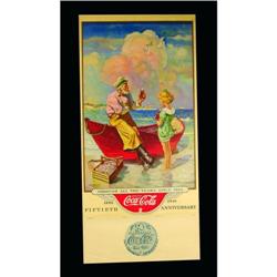 1936 Coca Cola Calendar. 50th anniversary