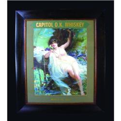 Capitol OK Whiskey Paper Sign