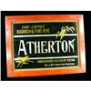 Atherton Fire Copper Bourbon Sign
