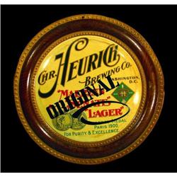 Heurich Brewing Co. Self Framed Tin Sign