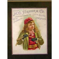 A.O. Fisher and Company Paper Sign