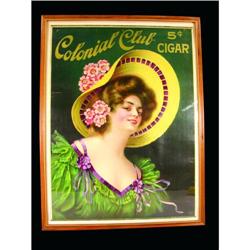 Colonial Club Cigar Paper Sign