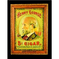 Very Rare, Henry George Cigars Tin Sign
