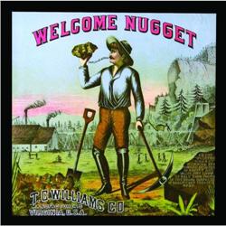 Welcome Nugget Tobacco Label