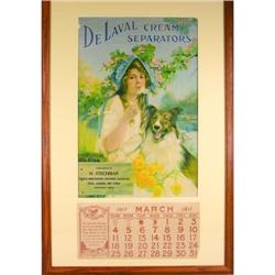 1917 De Laval Cream Separator Calendar