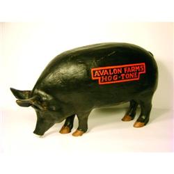 Avalon Farms Hog-Tone Pig Advertising Figure