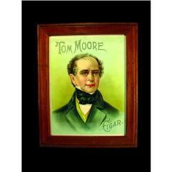 Tom Moore Cigars Paper Sign