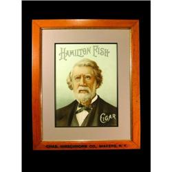 Hamilton Fish Cigar Paper Sign