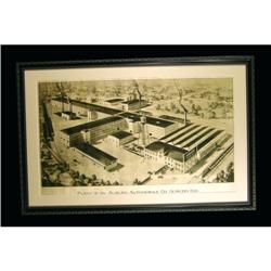 Auburn Automobile Plant Lithograph