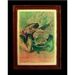 1910 Oldsmobile Motor Works Print