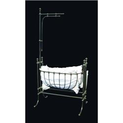 Nickel Plated Brass Baby Cradle