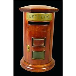 Round Wood Letter Box