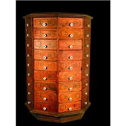 Hardware Store Rotating Bolt Cabinet