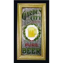 Garden City Beer Early Reverse Glass Sign