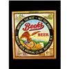 Image 1 : Becks Beer Tin Sign on Cardboard