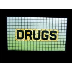 Drug Store Stained Glass Window